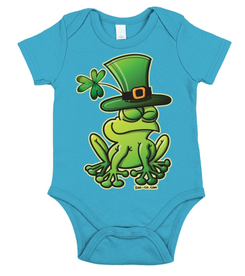 Proud Saint Patricks Day Frog Short Sleeve Baby One-Piece