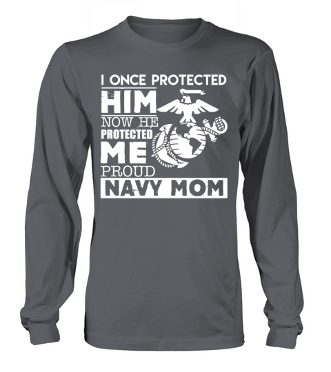 Proud Navy Mom Shirts Women's Long Sleeve