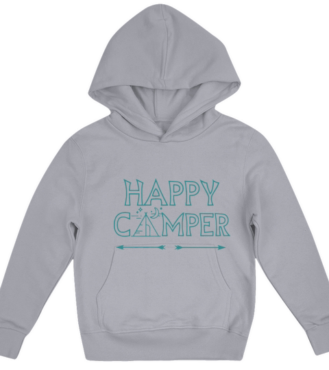 happy camper camp Kids Hoodie