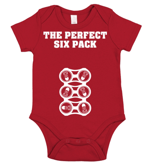 Beer lover T - shirt - The perfect six pack Short Sleeve Baby One-Piece