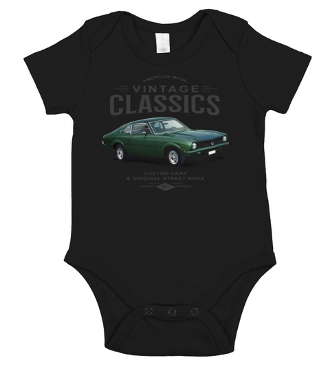 Vintage Maverick Short Sleeve Baby One-Piece