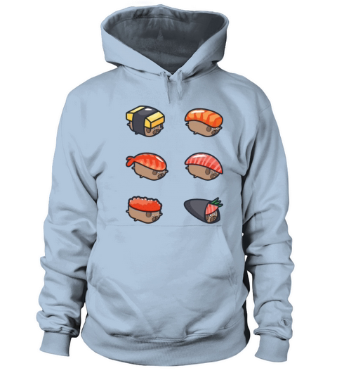 Cute Sushi Pug Funny Women's Hoodie