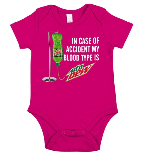 Grinch In Case Accident My Blood Type is Mountain Dew Short Sleeve Baby One-Piece
