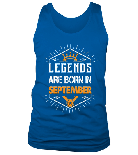 Legends are born in September Men's Tank Top