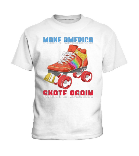 Rollerskates Vintage Roller Skating Disco Kids T-Shirt