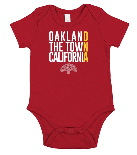 Oakland California The Town Oakland DNA Short Sleeve Baby One-Piece