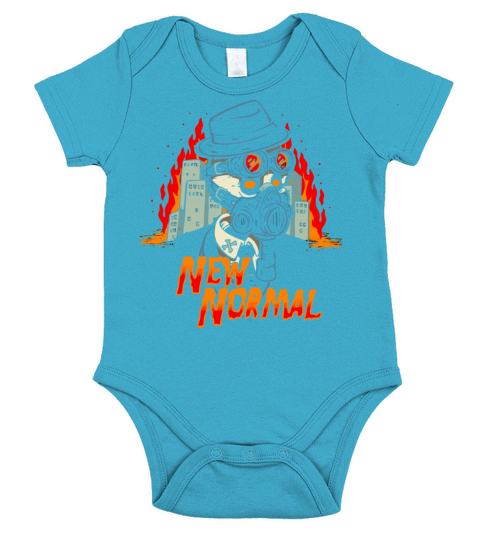 Horror Art Zombie Apocalypse New Normal Psychobill Short Sleeve Baby One-Piece