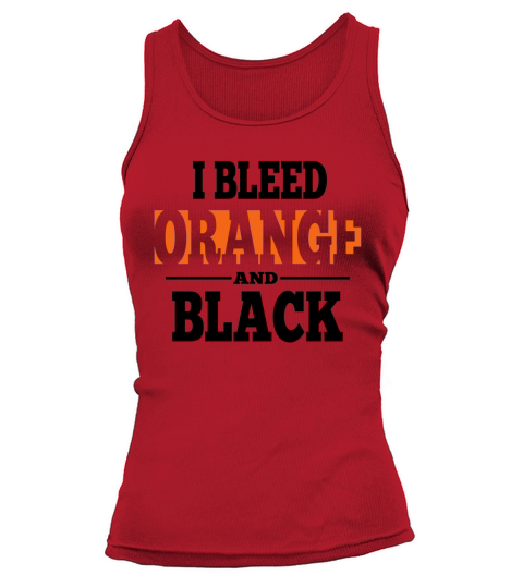 I Bleed Orange And Black T-Shirt Tank top Woman