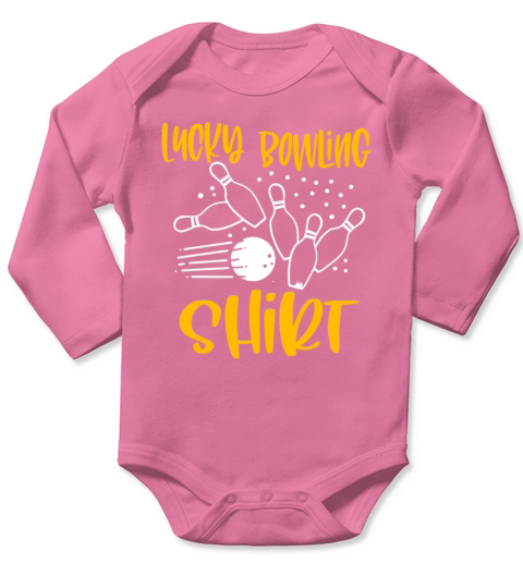Funny Bowling Team Bowler Strike Gift Idea Long Sleeve Baby One-Piece