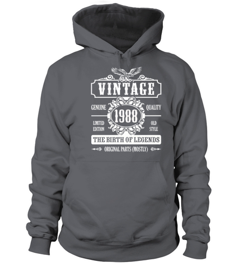 Vintage 1988 The Birth Of Legends Women's Hoodie