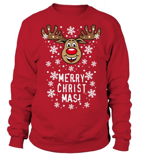 Deer Rudolph Xmas Women's Sweatshirt