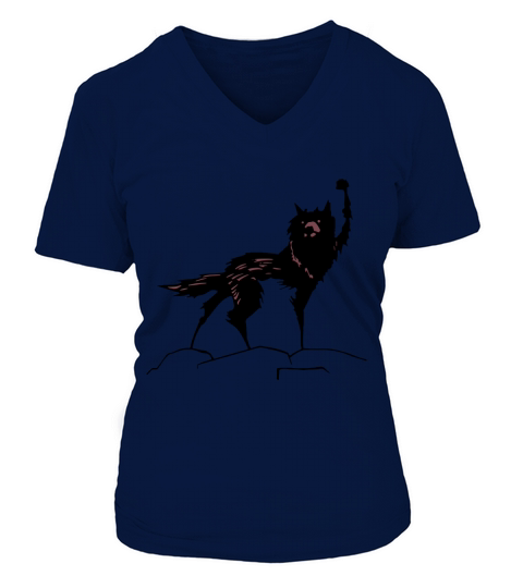 Fantastic Mr Fox Wolf V-neck T-Shirt Woman