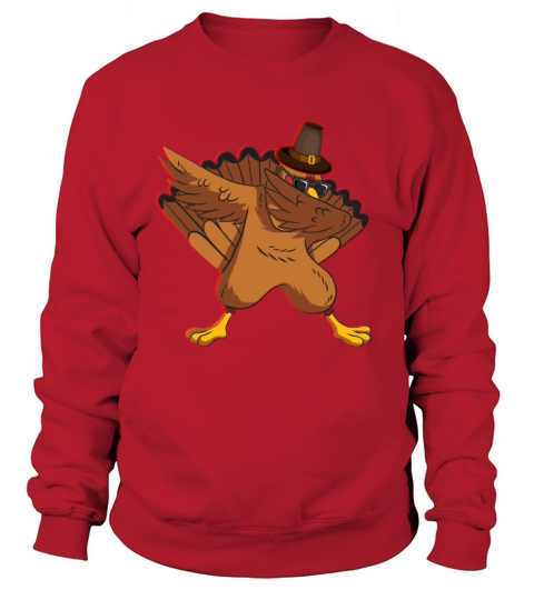 Thanksgiving Dabbing Turkey Day Pilgrim Women's Sweatshirt