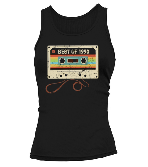 Best of 1990 Vintage Cassette 31st Birthday Gifts Women's Tank Top