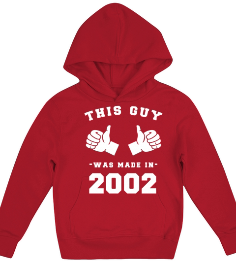 This Guy was made in 2002 Birthday Shirt Kids Hoodie