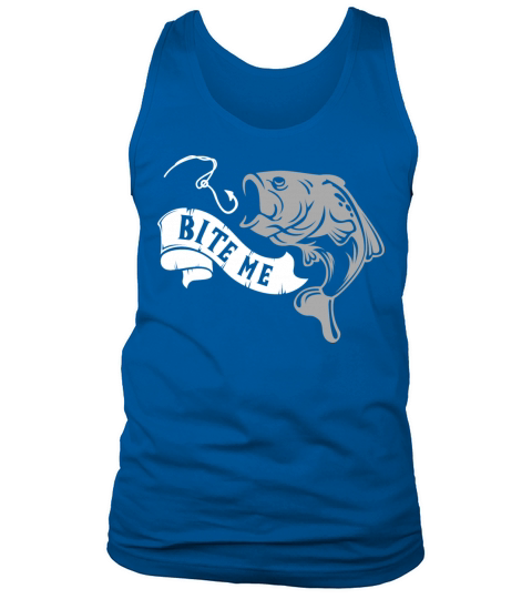 Bite Me Fish - Angler Fisherman Fishing Humor Gift Men's Tank Top