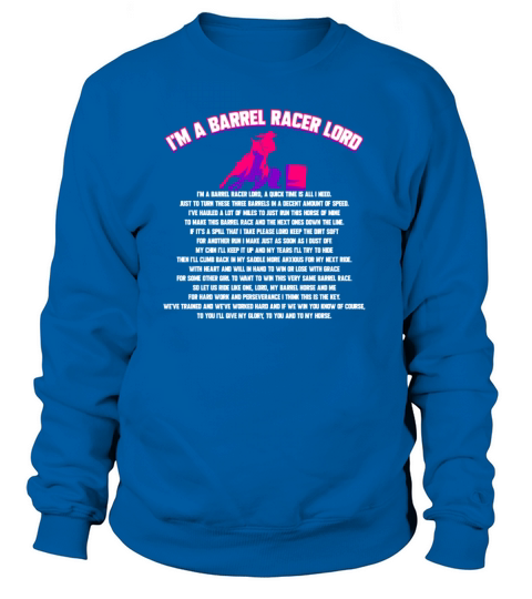 Im a Barrel Racer Lord - Barrel Racing Prayer Women's Sweatshirt