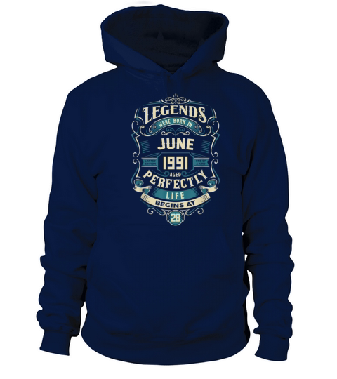 Retro Vintage June 1991 birthday Women's Hoodie