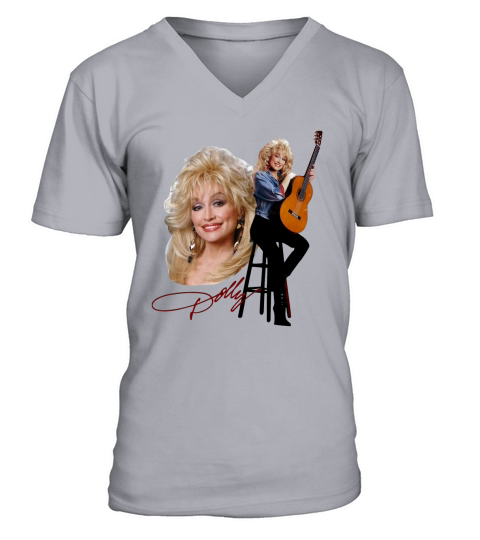 Rare Vintage 90s 1994 Dolly Parton Music V-Neck T-shirt
