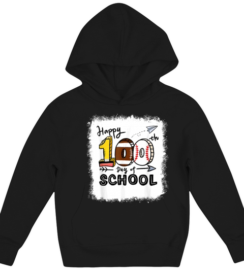 Happy 100th Day Of School Teacher Student 100 Days Kids Hoodie
