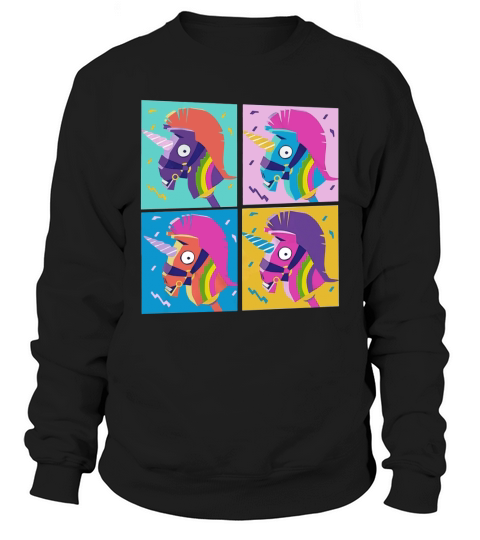 Fortnite Unicorn Llama Rainbow Sweatshirt Unisex