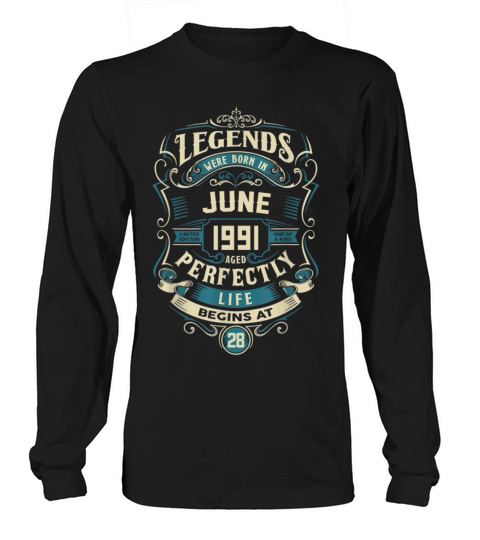 Retro Vintage June 1991 birthday Women's Long Sleeve