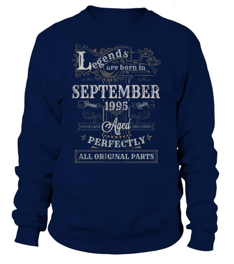 Legends Are Born In September 1995 Birthday Women's Sweatshirt