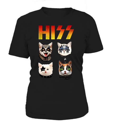 Hiss Rock Band Kiss Cat Women's T-Shirt
