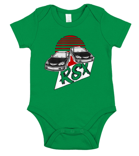 Rexy RSX DC5  Sports Coupe Race Car JDM Short Sleeve Baby One-Piece