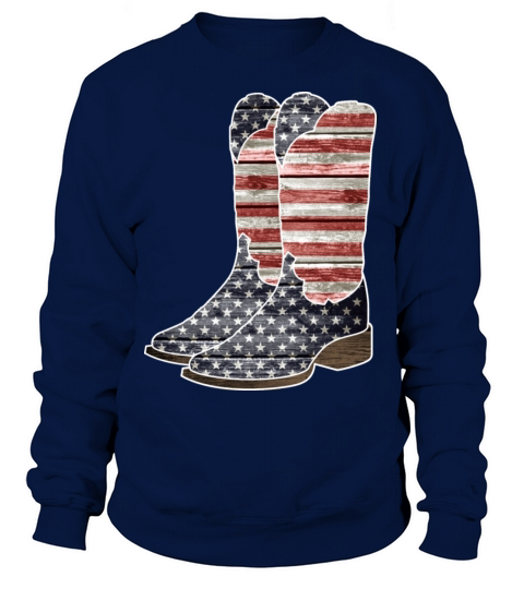 Patriotic Cowboy Boots Women's Sweatshirt