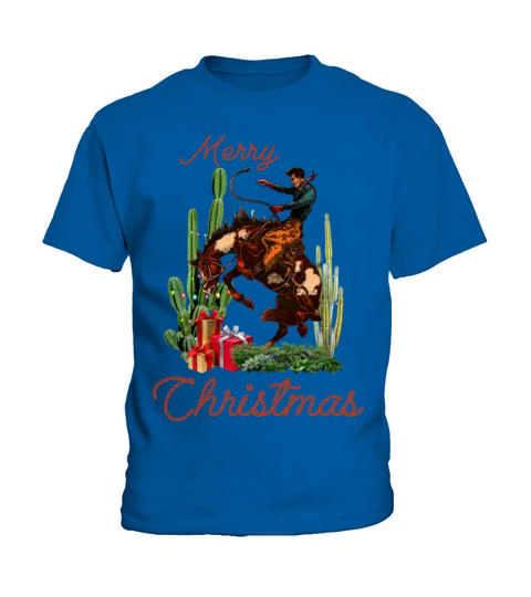 Merry Christmas Cowboy Kids T-Shirt