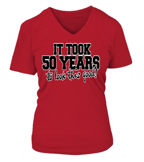 50TH BIRTHDAY PARTY HUMOR MENS V-neck T-Shirt Woman