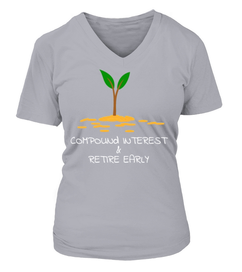 Compound interest - Money tree Women's V-Neck T-shirt