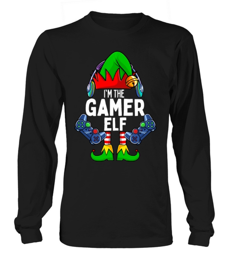 Gamer Elf Matching Family Christmas Women's Long Sleeve