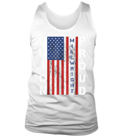 Union Proud American Flag Millwright Tank Top Unisex