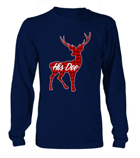His Doe Couples Vintage Matching Christmas Pajamas Women's Long Sleeve