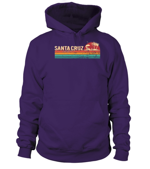 Santa Cruz California City ECG 70s 80s Vintage Women's Hoodie