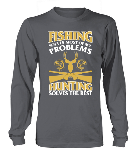 T-Shirt For Fishing And Hunting Lover. Women's Long Sleeve
