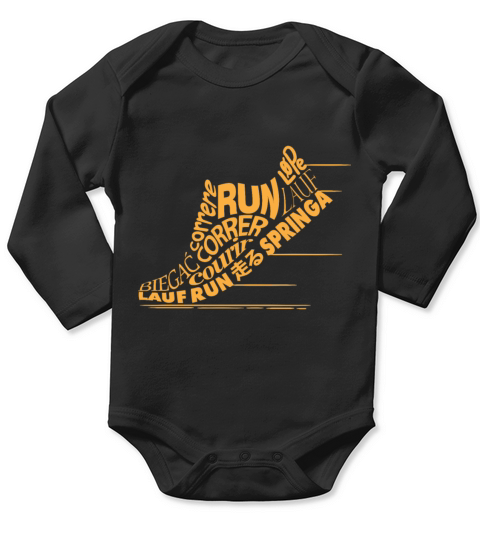 Funny Running Shirt Run Worldwide Cool Gift For Long Sleeve Baby One-Piece