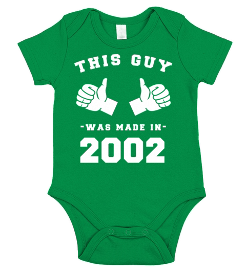 This Guy was made in 2002 Birthday Shirt Short Sleeve Baby One-Piece