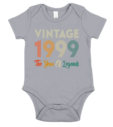 21st Birthday Gift - Vintage 1999 Retro Bday 21 Ye Short Sleeve Baby One-Piece