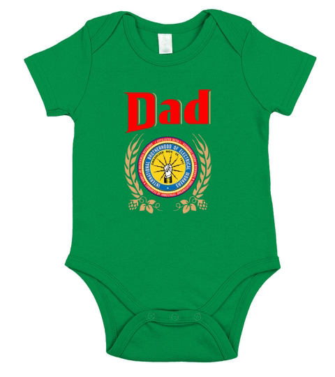 Dad international Brotherhood of electrical workers Short Sleeve Baby One-Piece