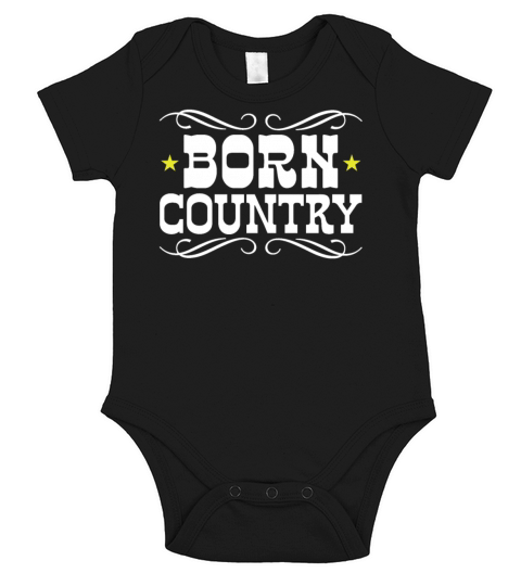 Cowboy Born Country Short Sleeve Baby One-Piece