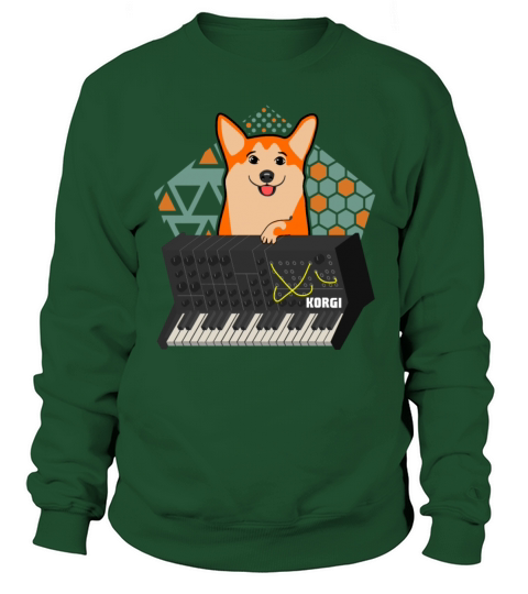 Funny Synthesizer corgi Men's Sweatshirt