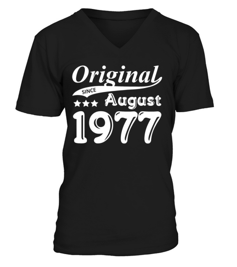 Original Since August 1977 Gift Men's V-Neck T-shirt