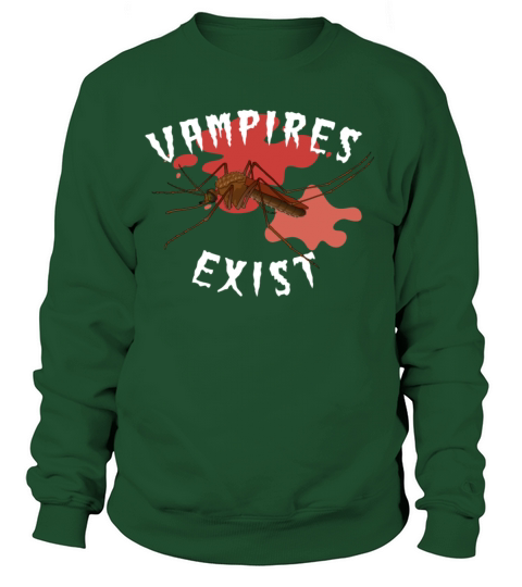 Vampires Exist Funny Summer BBQ Invitations Campin Women's Sweatshirt