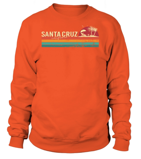 Santa Cruz California City ECG 70s 80s Vintage Men's Sweatshirt