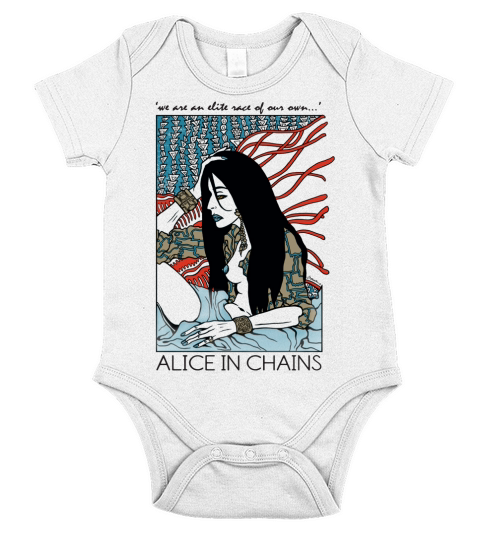 Alice in chains 1987 Tshirt Short Sleeve Baby One-Piece
