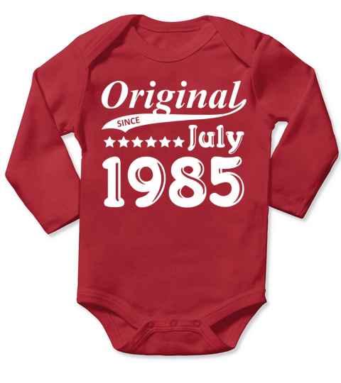 Original Since July 1985 Gift Long Sleeve Baby One-Piece