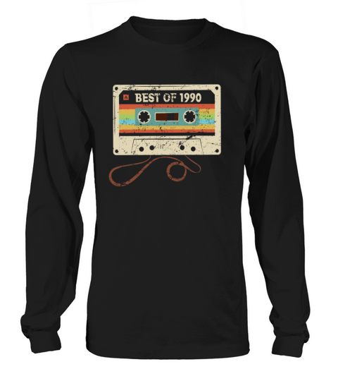 Best of 1990 Vintage Cassette 31st Birthday Gifts Women's Long Sleeve
